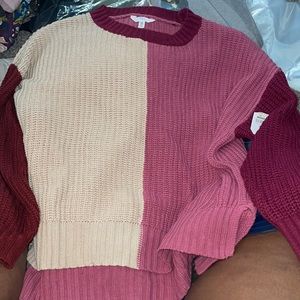 Time and Tru Women's Colorblock Sweater